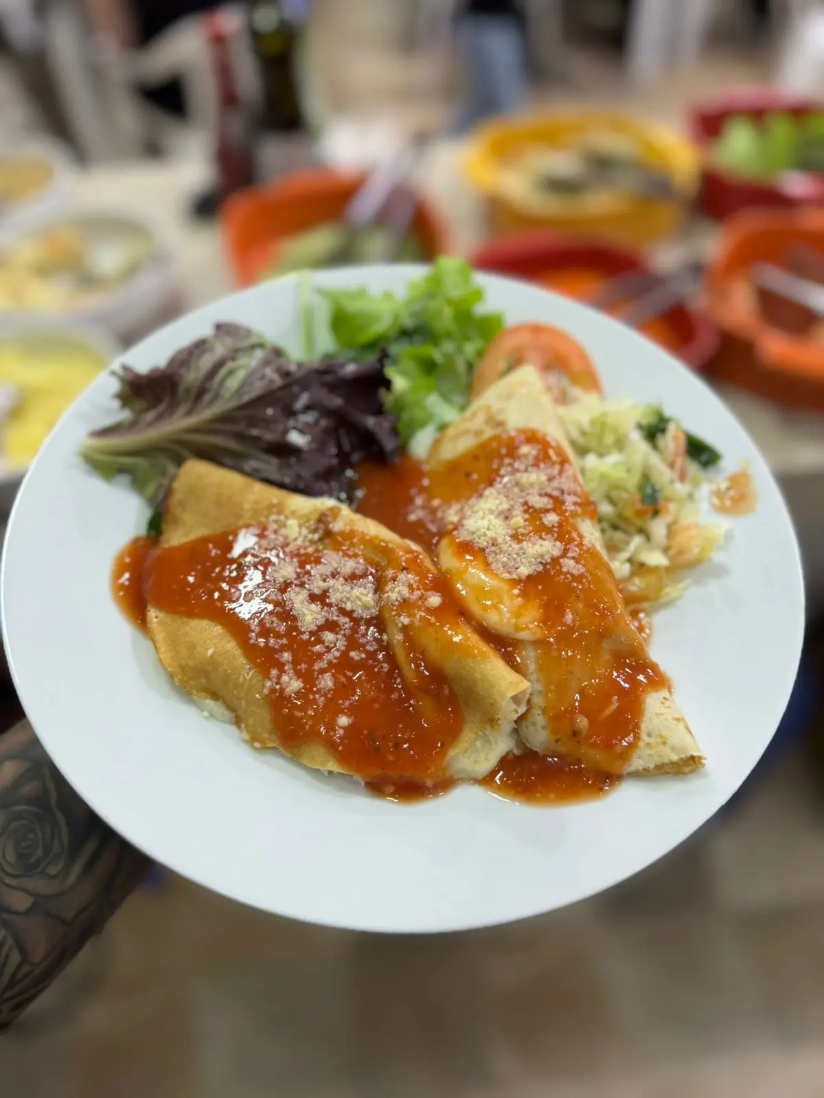 Crepe francês da Juni Eventos